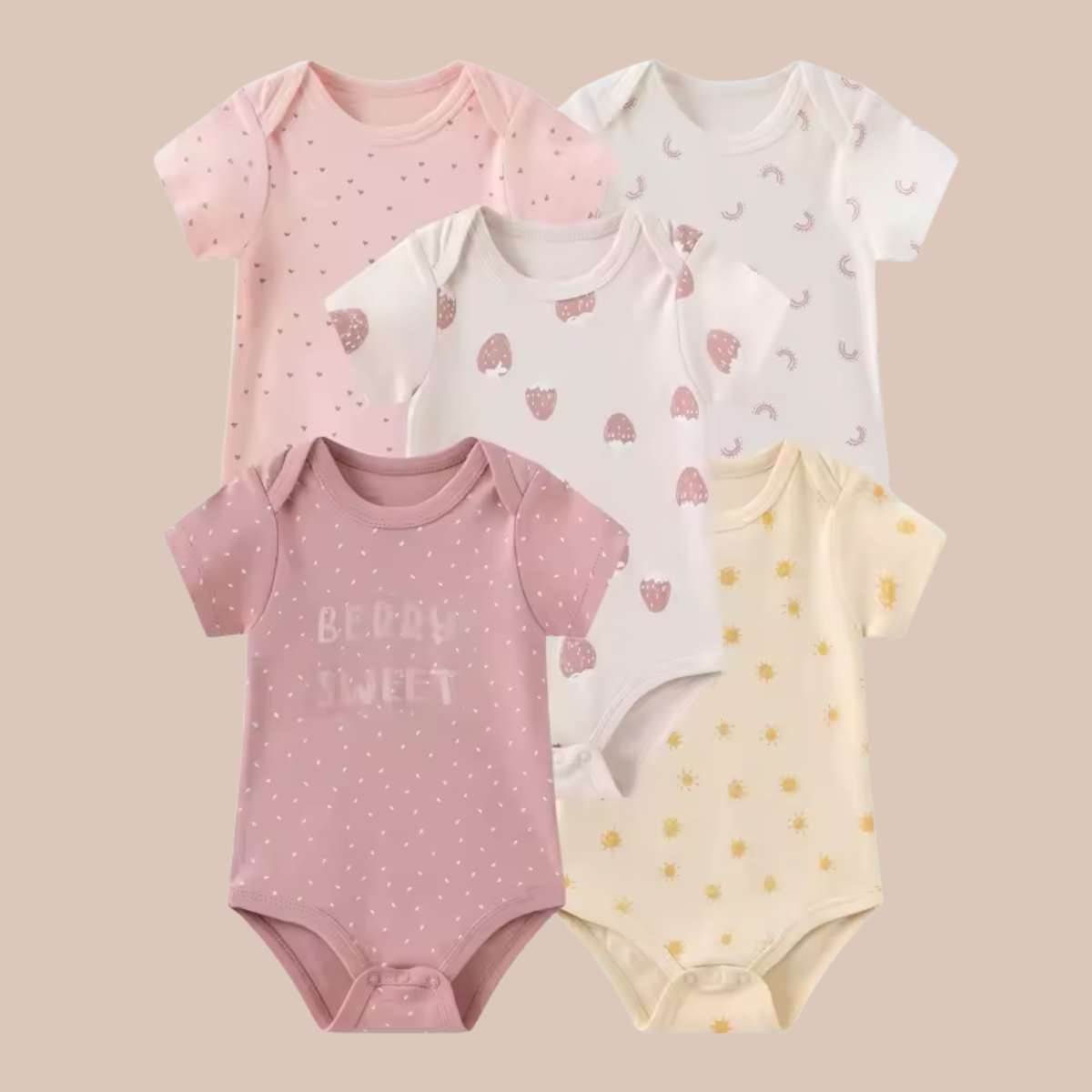Little Haven Essentials – 5-Pack Bodys