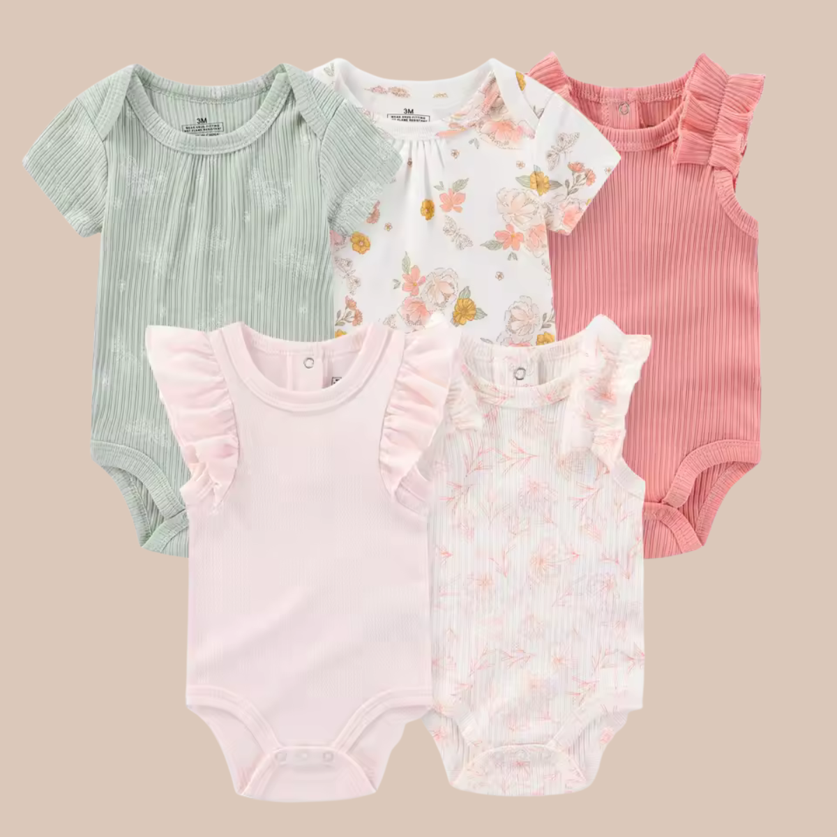 Little Haven Essentials – 5-Pack Bodys
