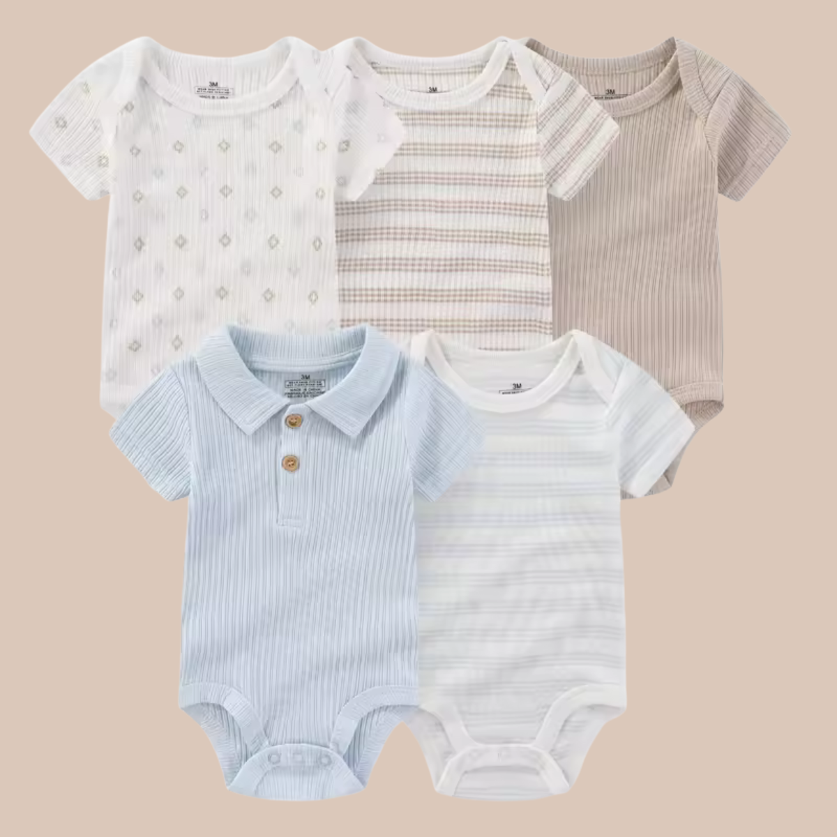 Little Haven Essentials – 5-Pack Bodys